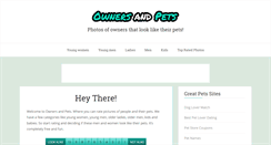 Desktop Screenshot of ownersandpets.com